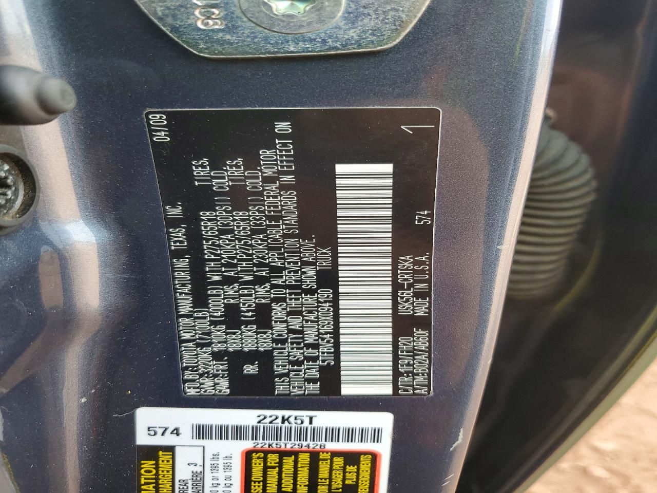 2009 Toyota Tundra Double cab