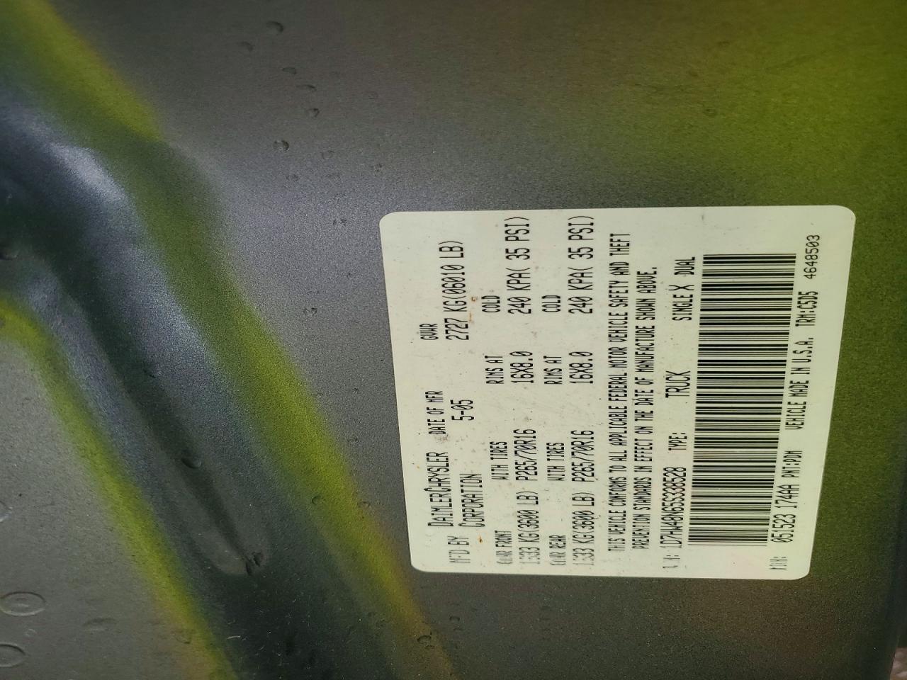 2005 Dodge Dakota Quad slt