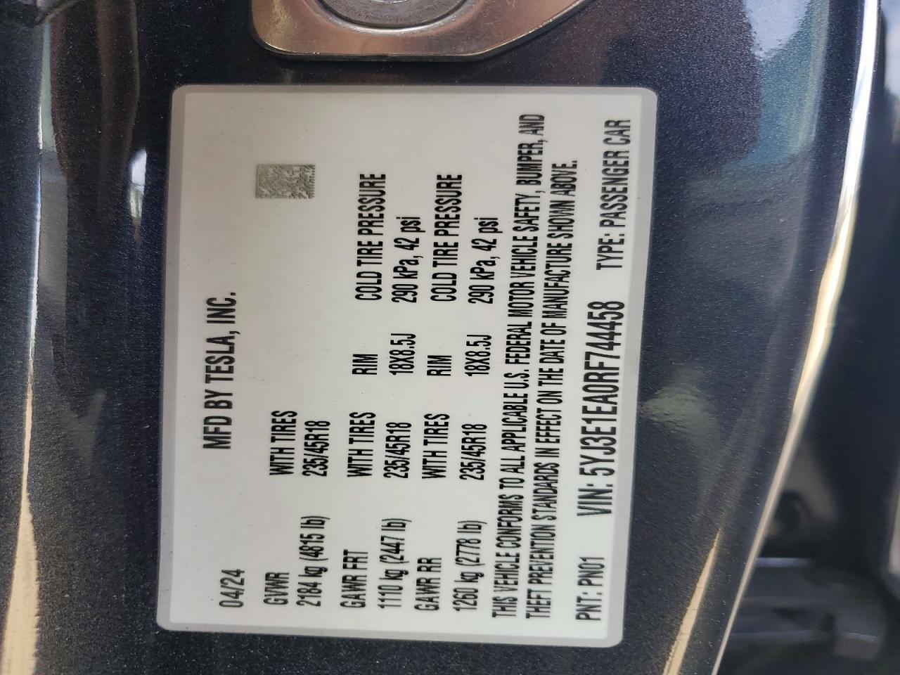 2024 Tesla Model 3