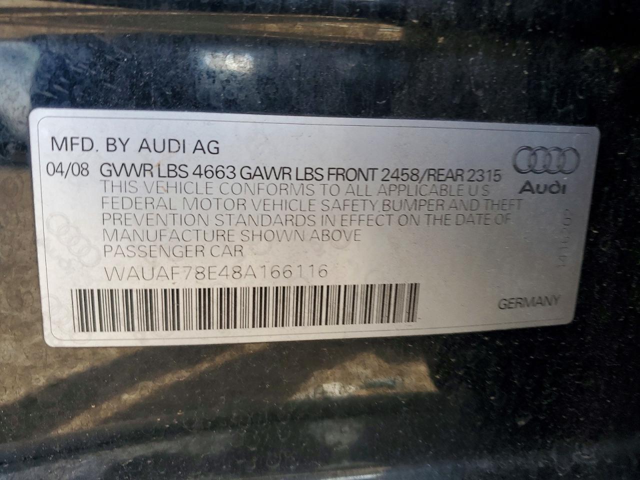 2008 Audi A4 2.0t