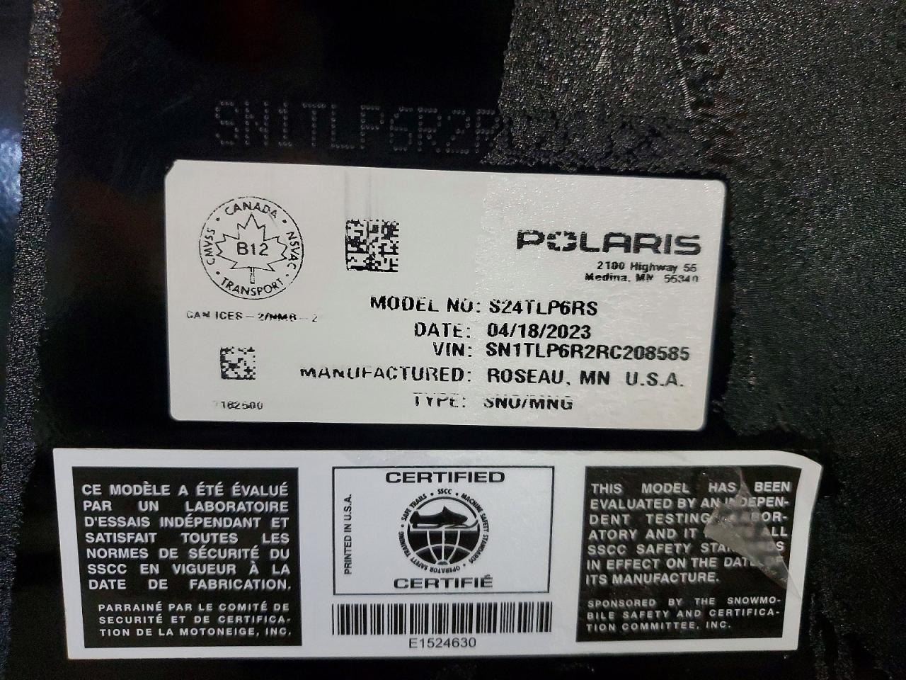 2024 Polaris Switchback XC 146