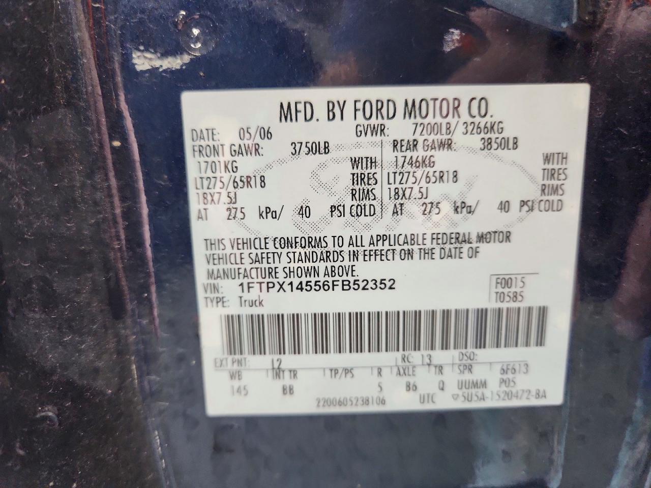 2006 Ford F150