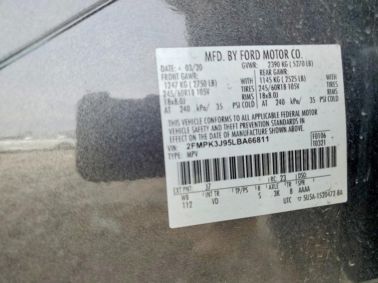2020 Ford Edge sel