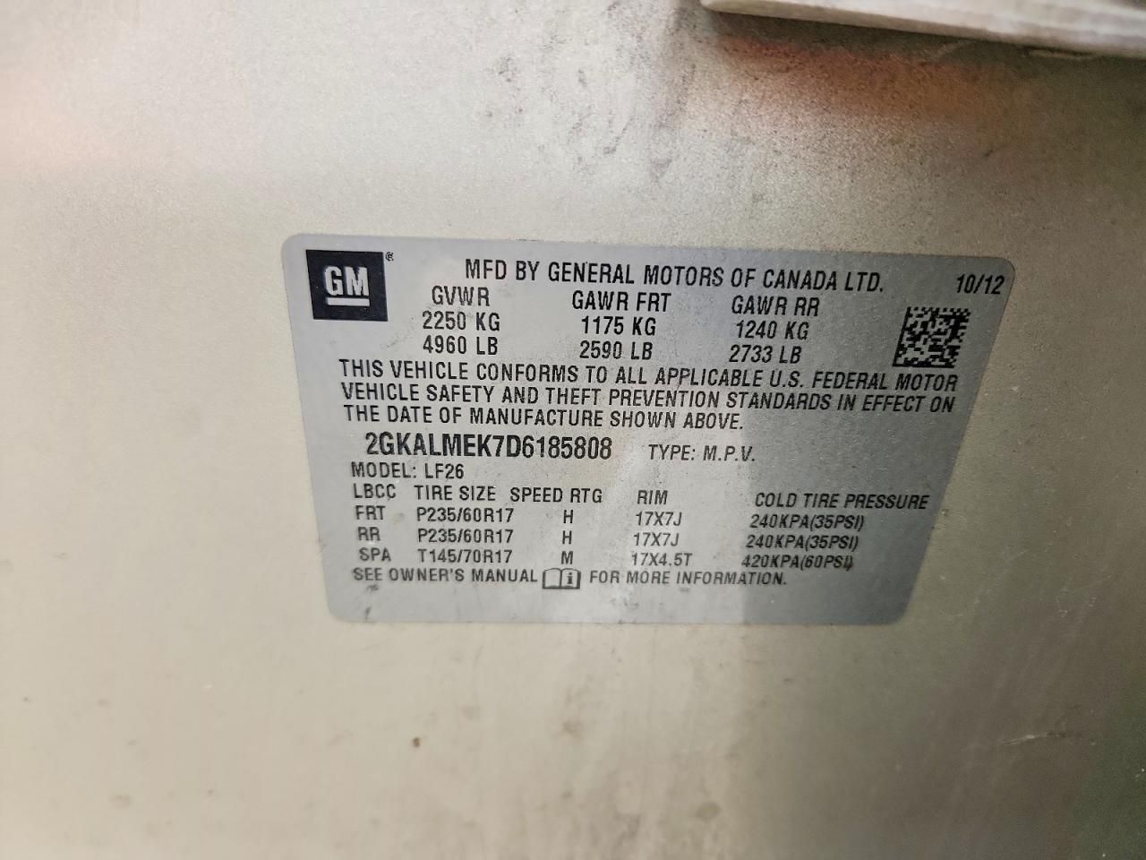 2013 GMC Terrain sle