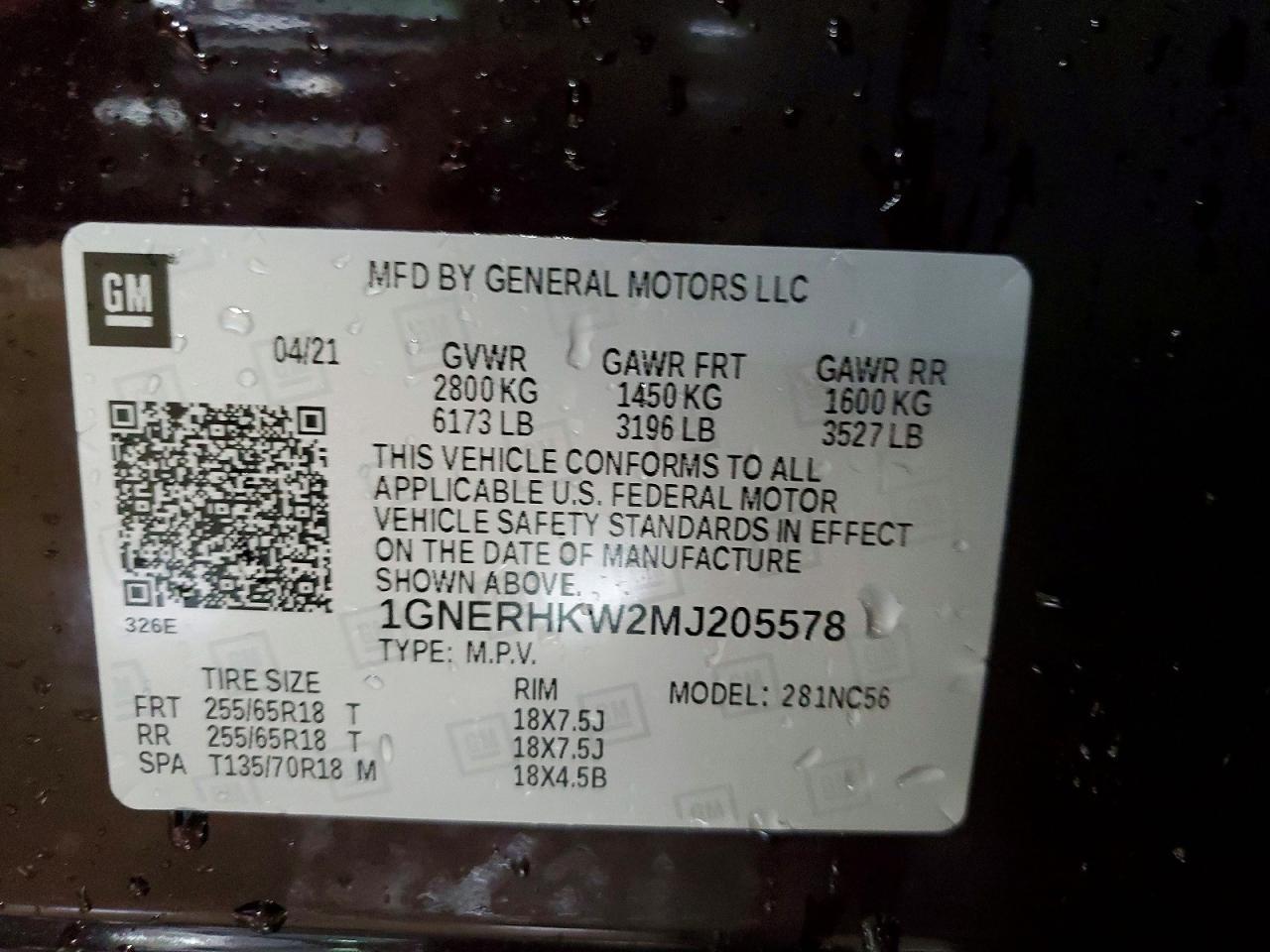 2021 Chevrolet Traverse lt
