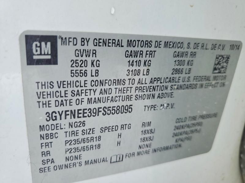 2015 Cadillac Srx Luxury Collection