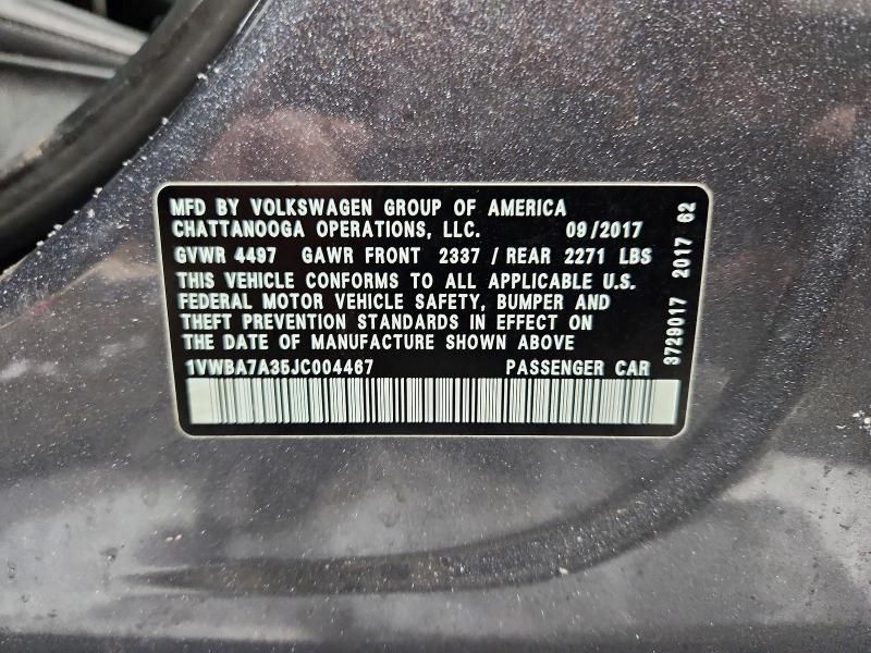 2018 Volkswagen Passat se