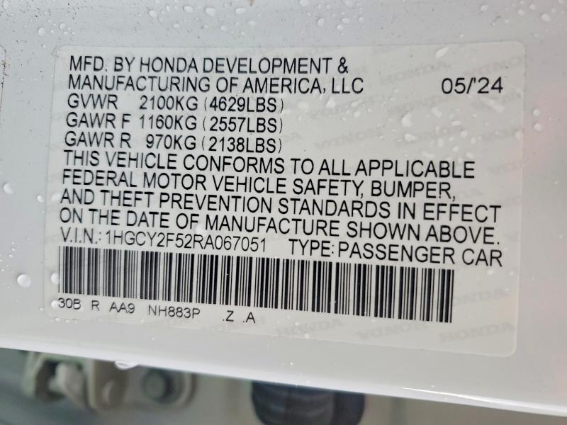 2024 Honda Accord Hybrid Sport