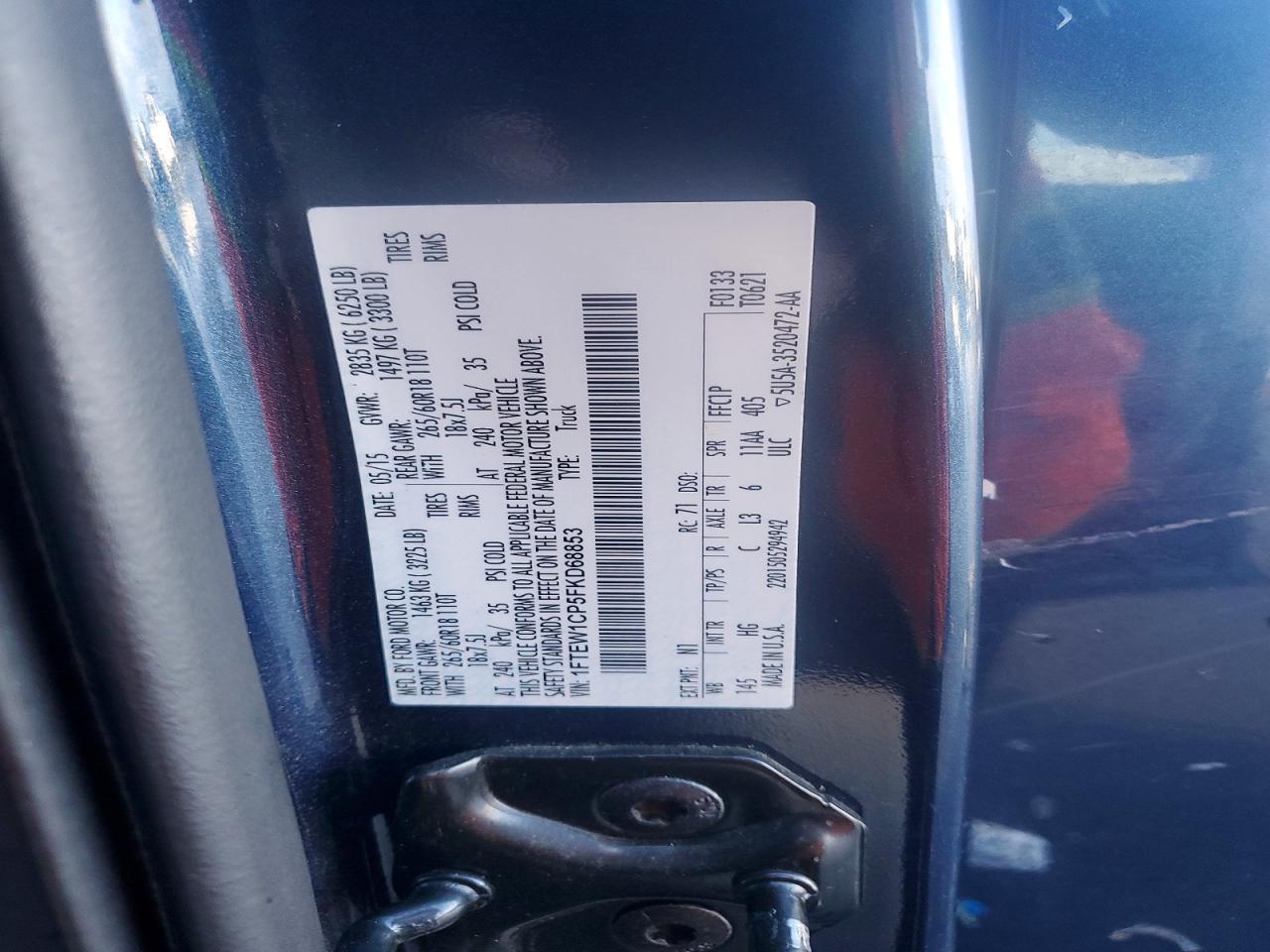 2015 Ford F150 Supercrew