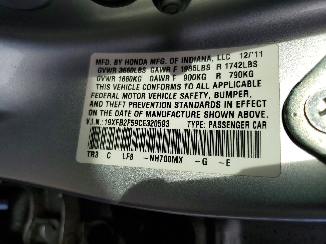 2012 Honda Civic lx