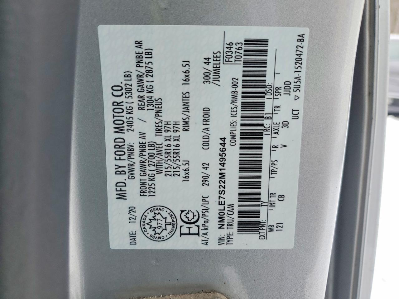 2021 Ford Transit Connect XL