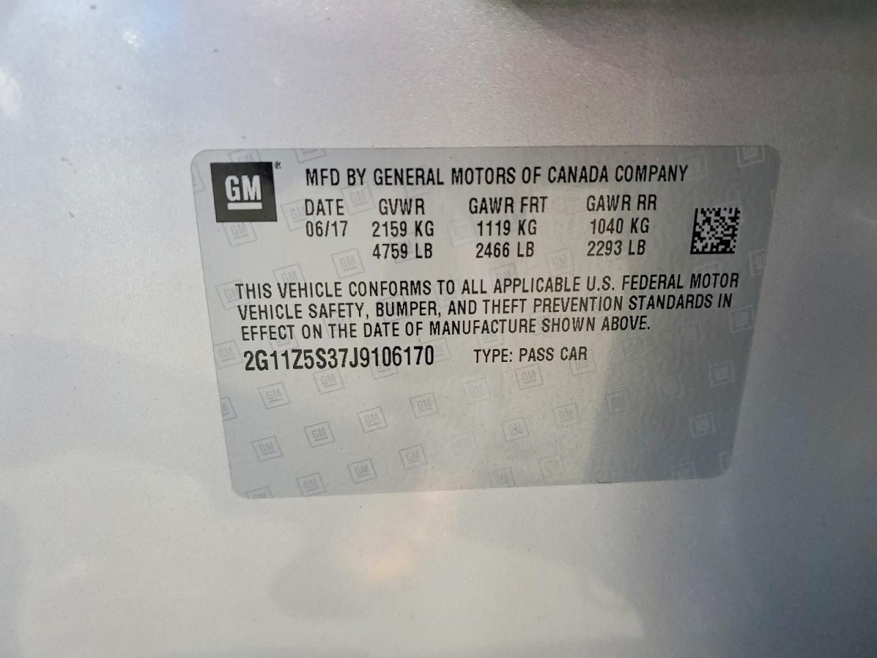 2018 Chevrolet Impala ls