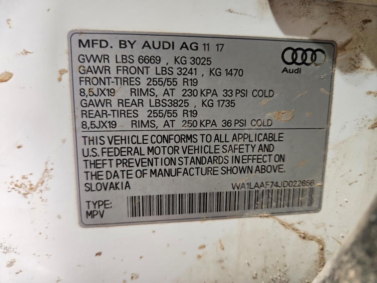 2018 Audi Q7 Premium Plus