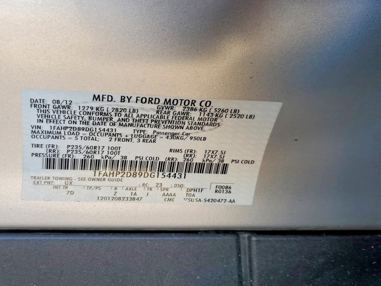 2013 Ford Taurus se