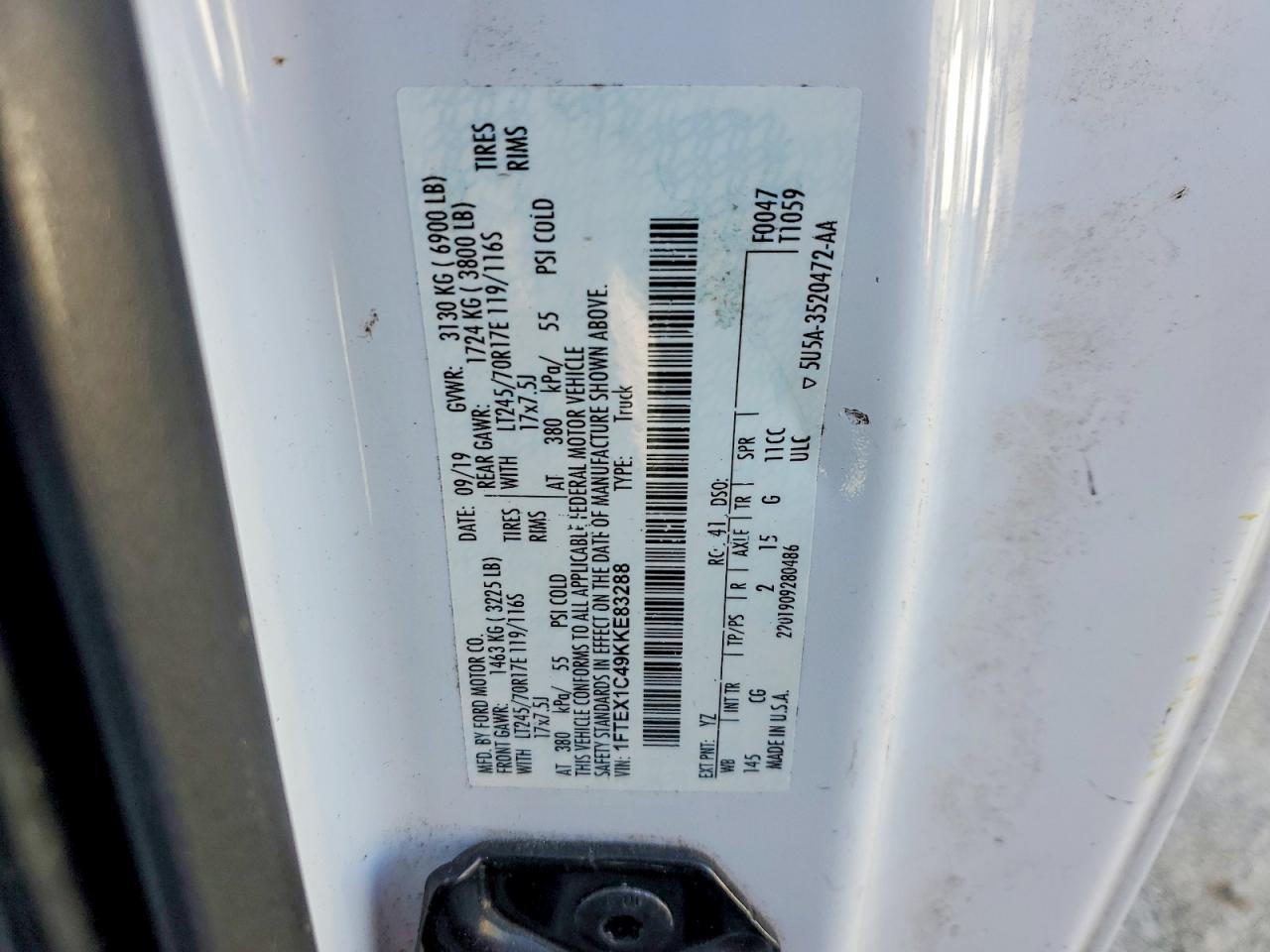 2019 Ford F150 Super Cab