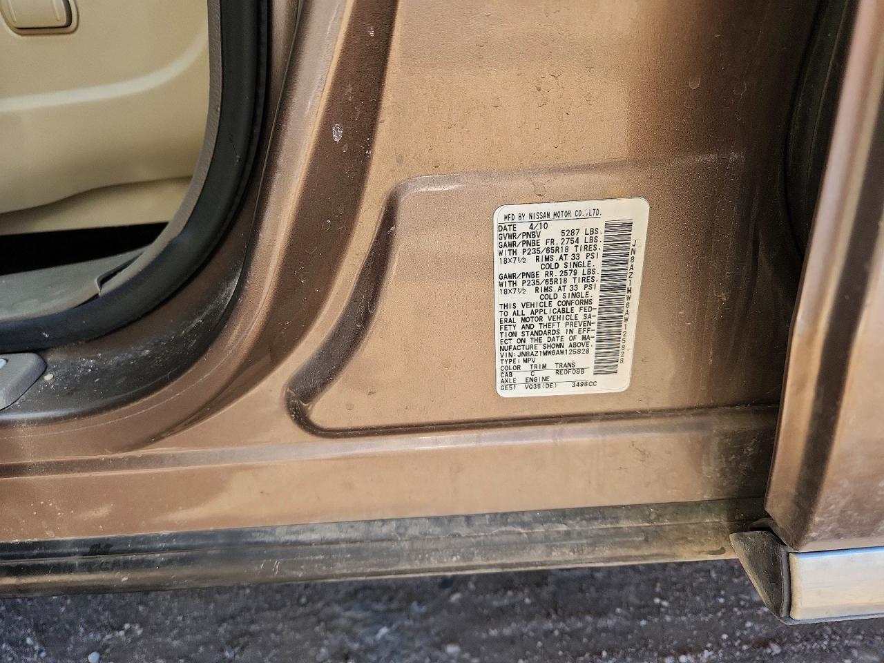 2010 Nissan Murano s