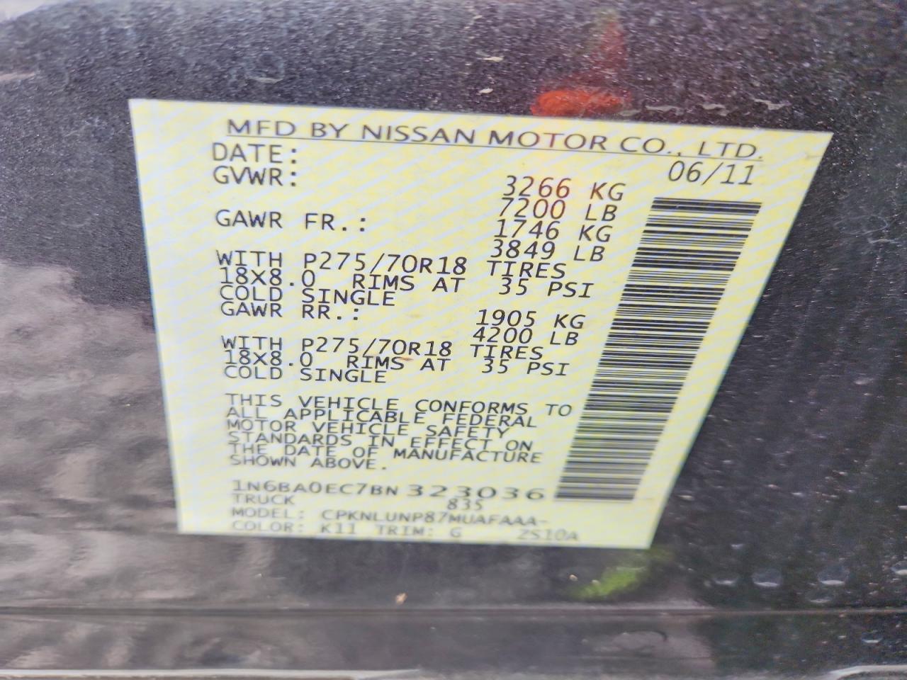 2011 Nissan Titan SV