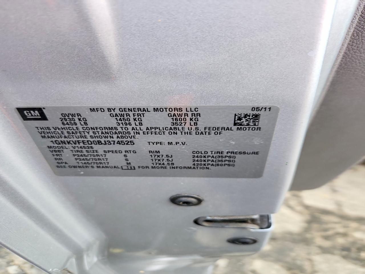 2011 Chevrolet Traverse ls