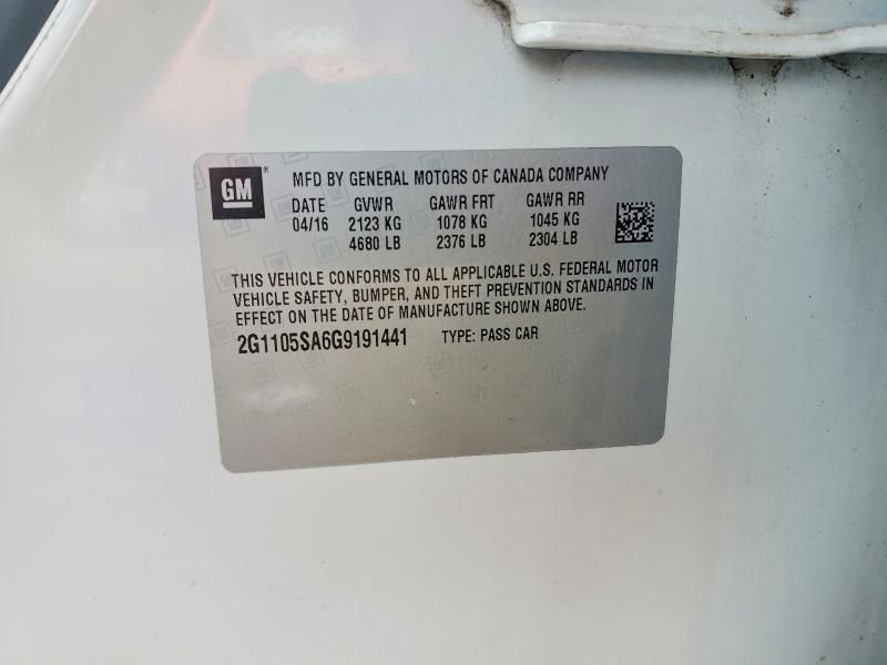 2016 Chevrolet Impala lt