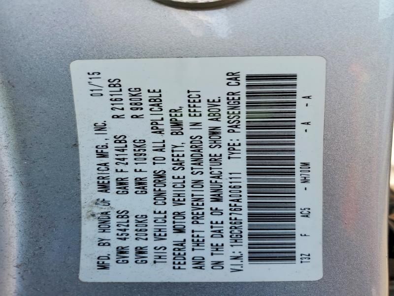 2015 Honda Accord Touring Hybrid