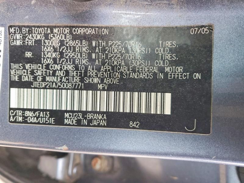 2005 Toyota Highlander Limited