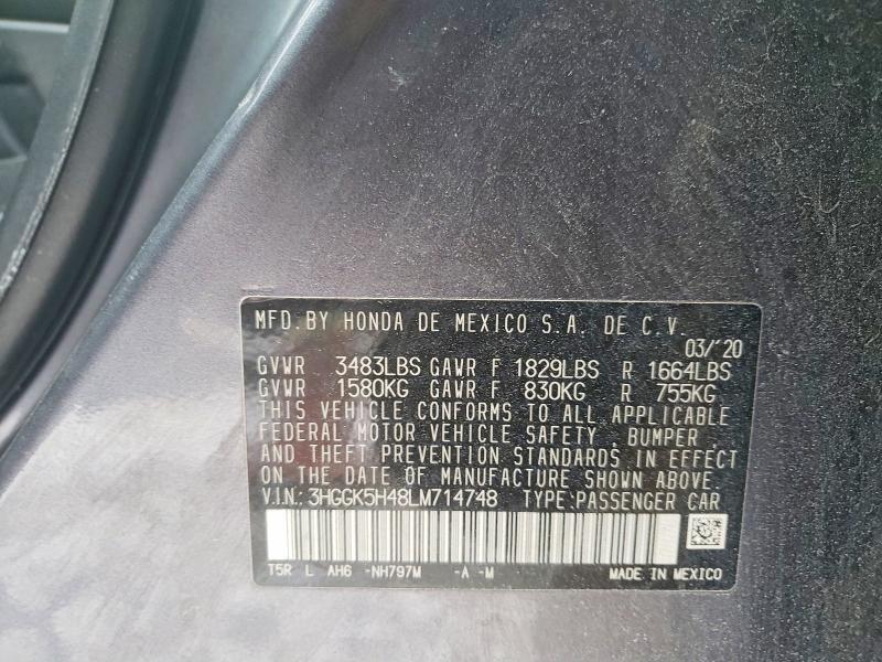 2020 Honda Fit lx