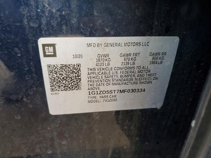 2021 Chevrolet Malibu lt