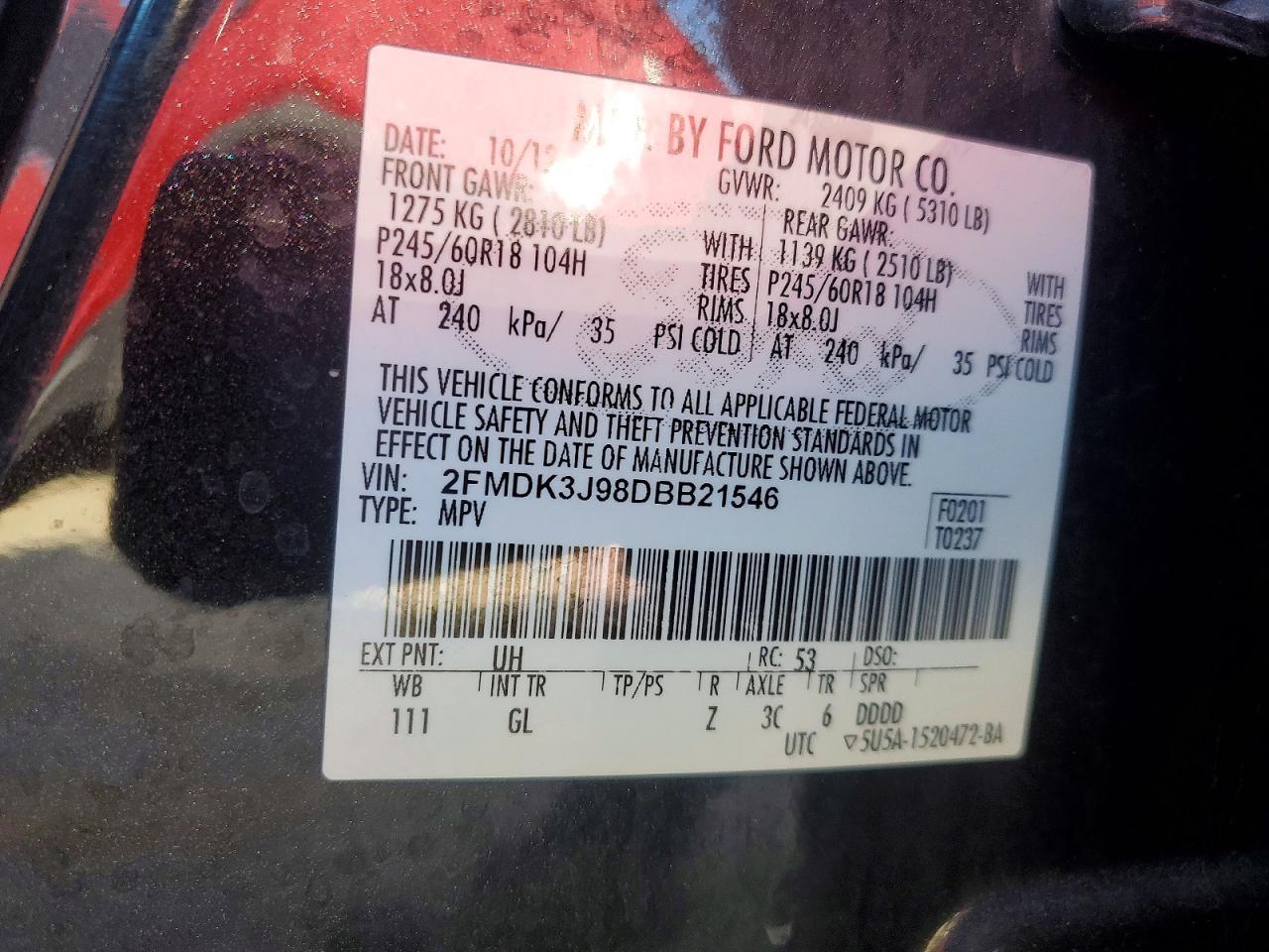 2013 Ford Edge sel