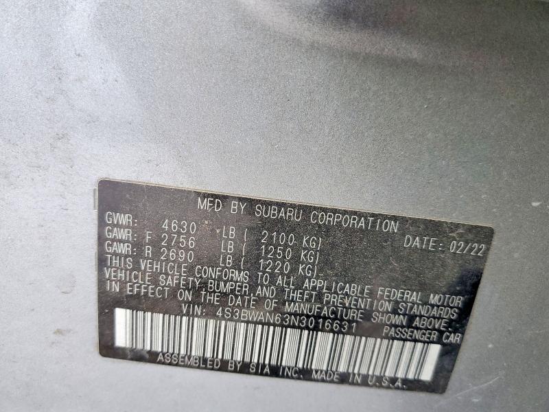 2022 Subaru Legacy Limited