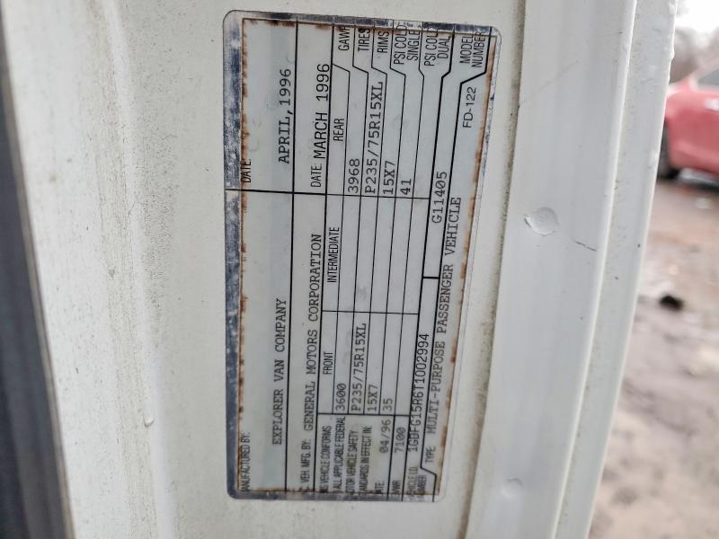 1996 GMC Savana RV G1500