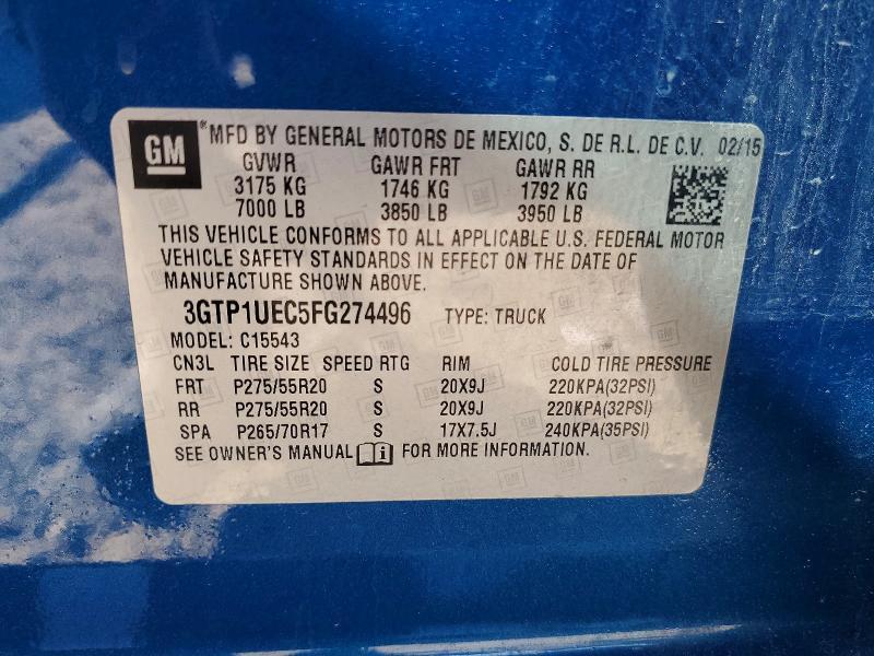 2015 GMC Sierra C1500 SLE