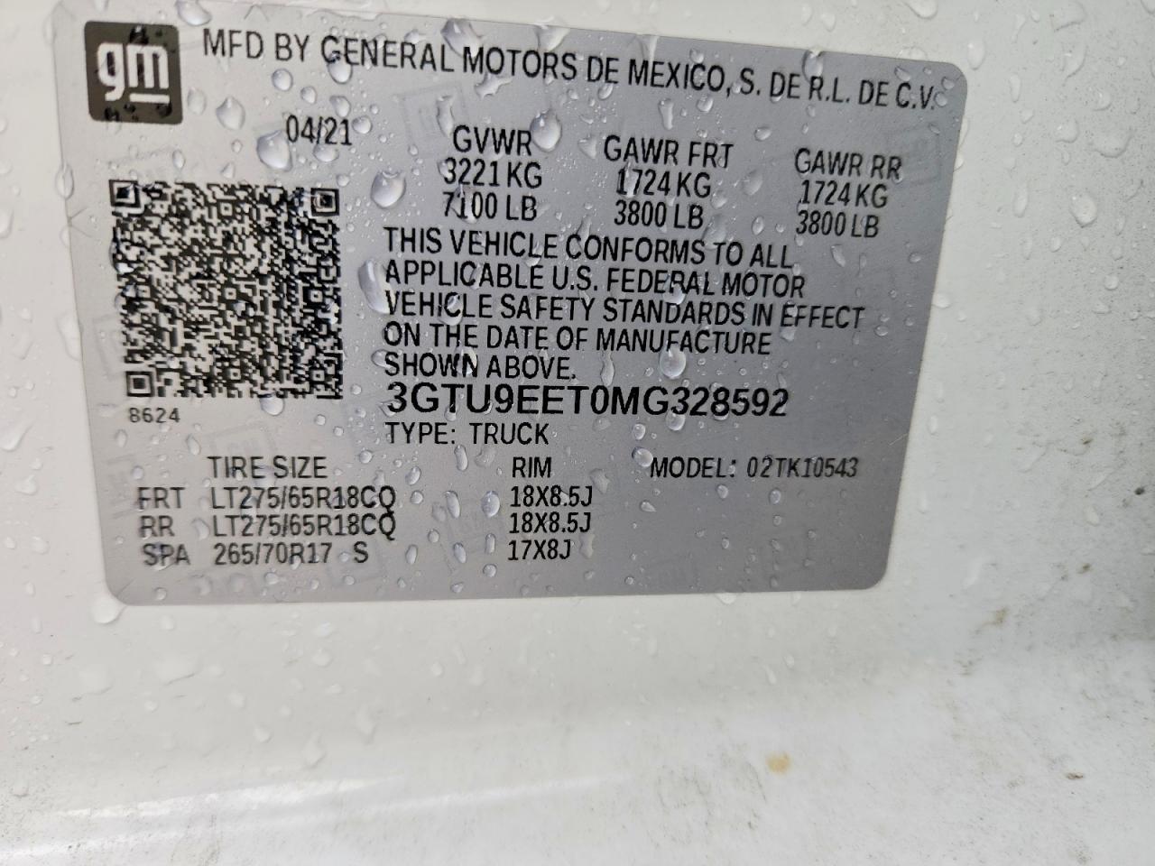 2021 GMC Sierra K1500 AT4