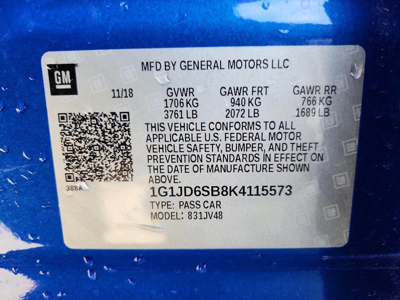 2019 Chevrolet Sonic lt