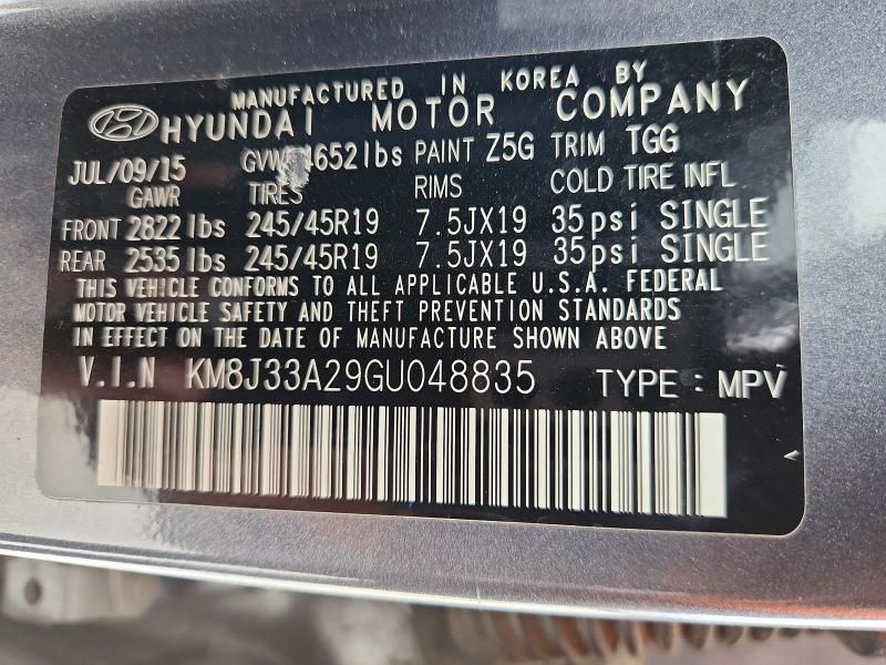 2016 Hyundai Tucson Limited