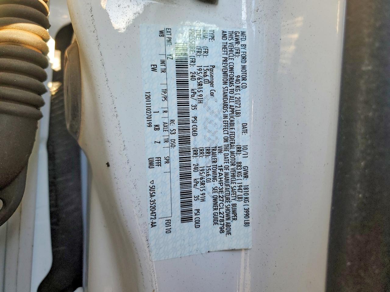 2012 Ford Focus s