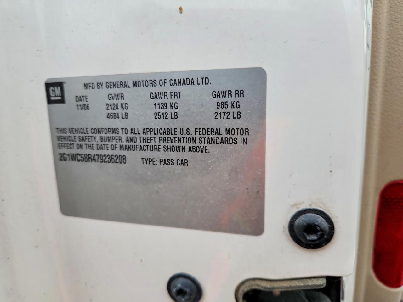 2007 Chevrolet Impala lt