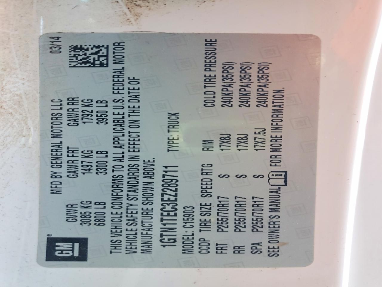 2014 GMC Sierra C1500