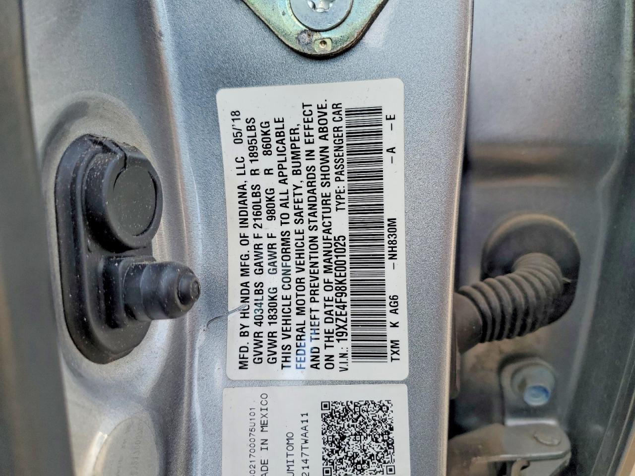 2019 Honda Insight Touring