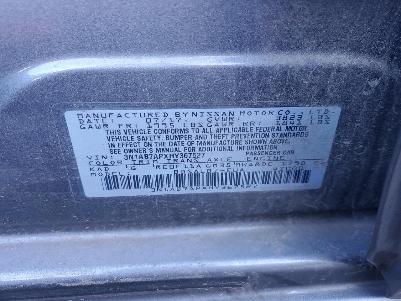 2017 Nissan Sentra s