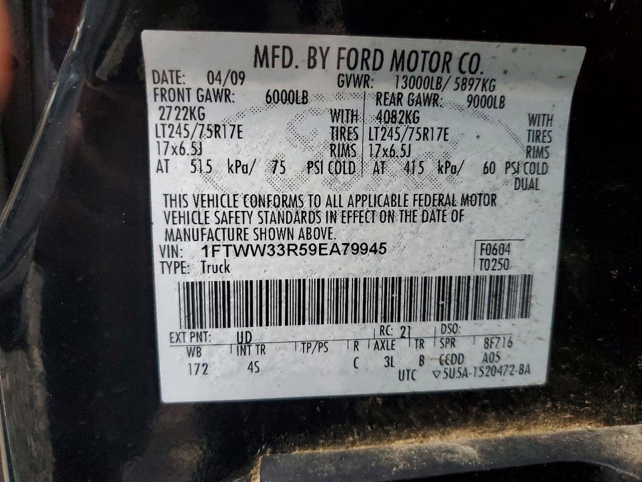 2009 Ford F350 Super Duty