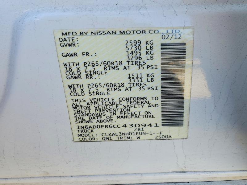 2012 Nissan Frontier s