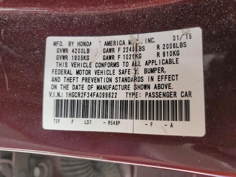 2015 Honda Accord lx