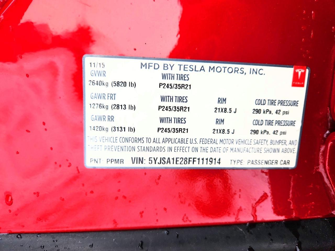 2015 Tesla Model s