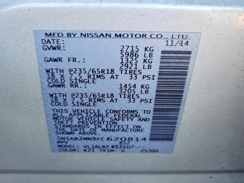 2015 Nissan Pathfinder s