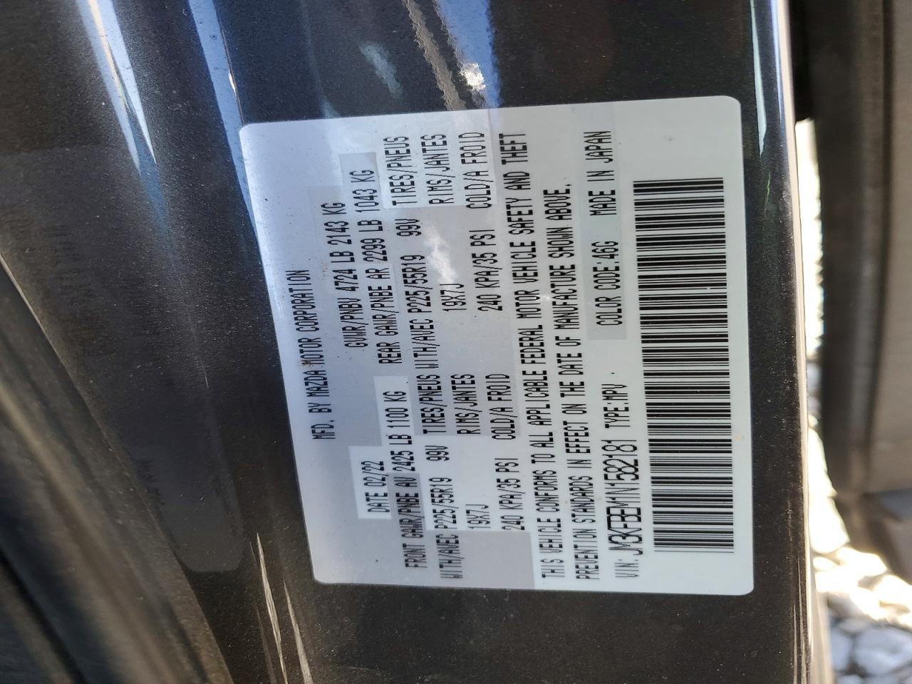 2022 Mazda Cx-5 Premium Plus