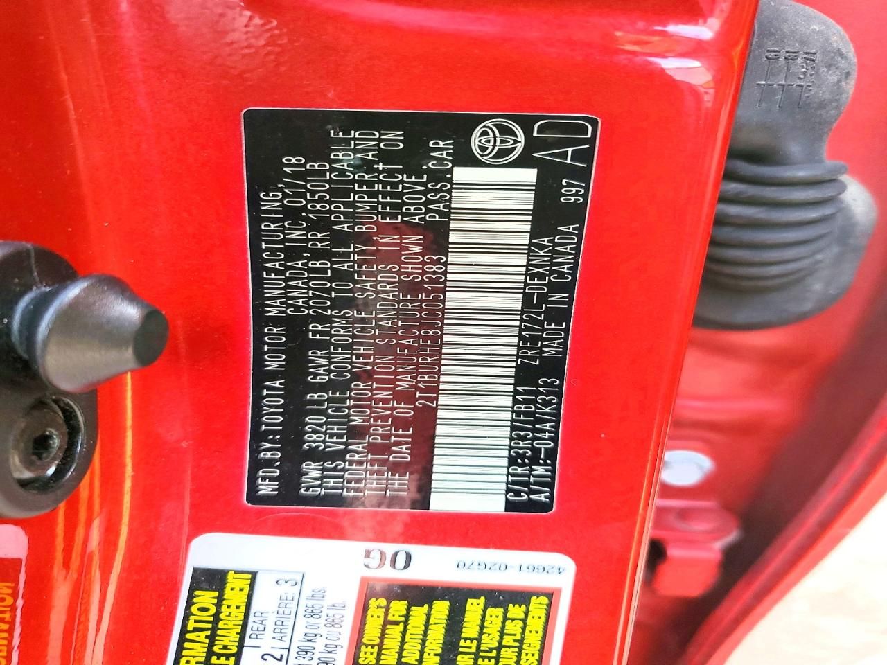 2018 Toyota Corolla l