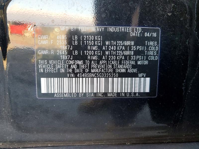 2016 Subaru Outback 2.5i Limited