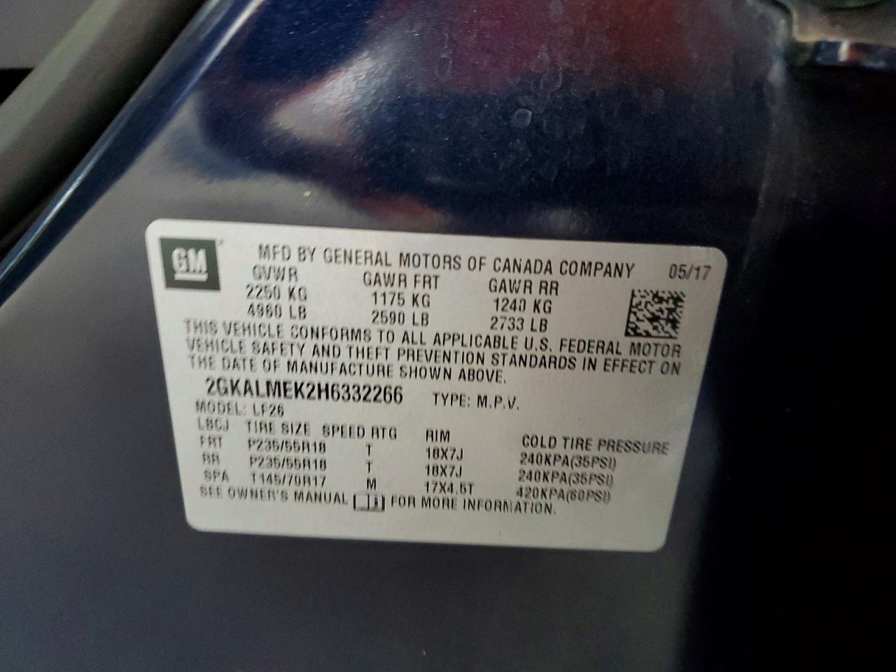 2017 GMC Terrain sle