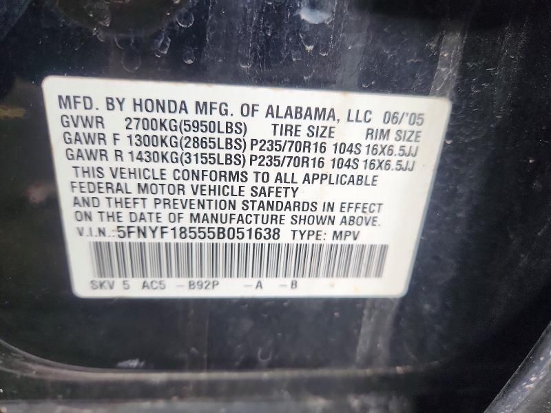 2005 Honda Pilot exl