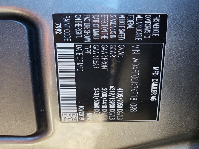 2019 Mercedes-Benz Sprinter 2500/3500